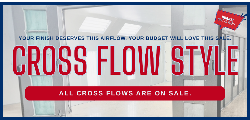 CROSS FLOW PAINT BOOTH SALE